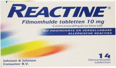 Reactine cetirizine 10mg 14tb  drogist