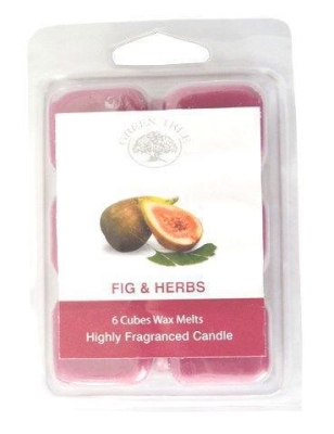 Foto van Green tree wax melts figs & herbs 6st via drogist
