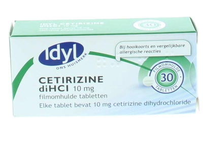 Idyl cetirizine hooikoorts tabletten 10mg 30st  drogist