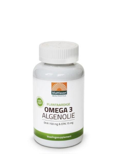 Mattisson omega 3 algenolie dha150/epa75 120ca  drogist