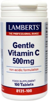 Foto van Lamberts vitamine c 500 gentle 100tab via drogist
