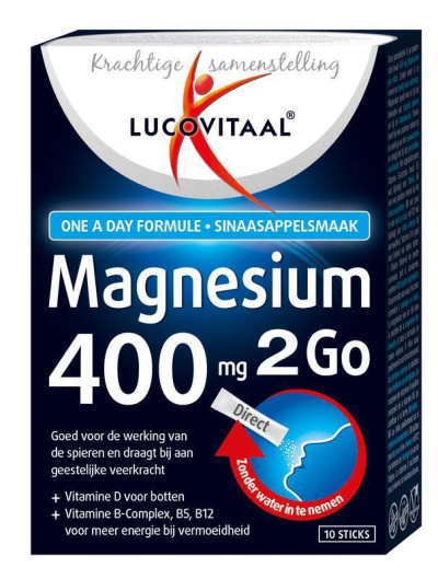 Foto van Lucovitaal magnesium 400mg 2go 10st via drogist