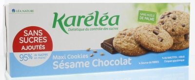 Foto van Karelea koekjes chocolate sesam 150g via drogist