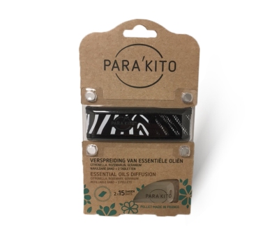 Parakito armband design zwart met 2 tabletten 1st  drogist