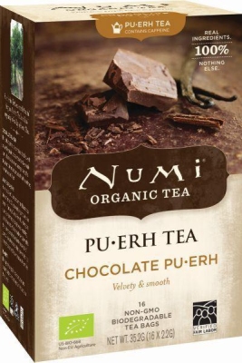 Foto van Numi tea chocolate pu-erh 16st via drogist