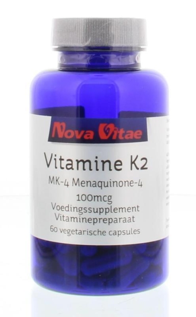 Foto van Nova vitae vitamine k2 100 mcg menaquinon 60vc via drogist