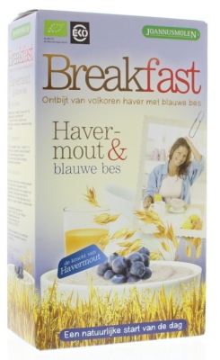 Foto van Joannusmolen breakfast havermout blauwe bes 300g via drogist