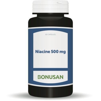 Foto van Bonusan niacine 500 mg 60cap via drogist