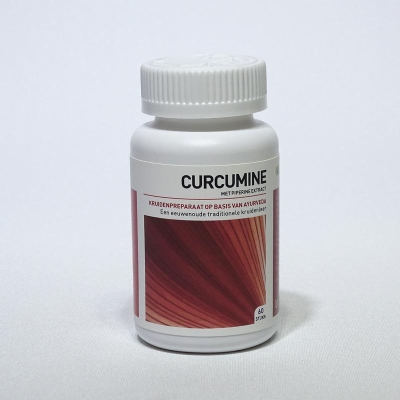 Foto van Ayurveda health curcumine piperine extract 60cap via drogist
