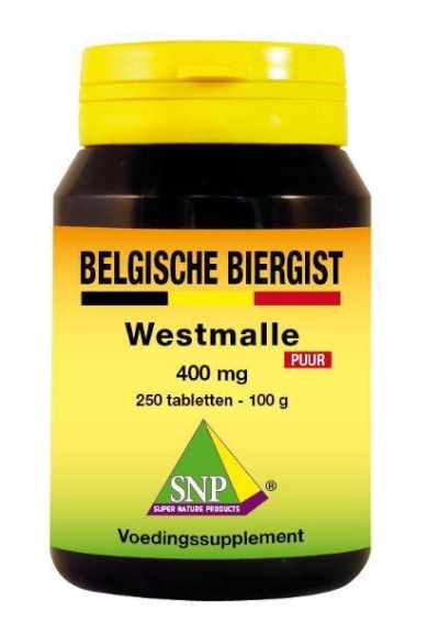 Foto van Snp belgische biergist 400 mg puur 250st via drogist