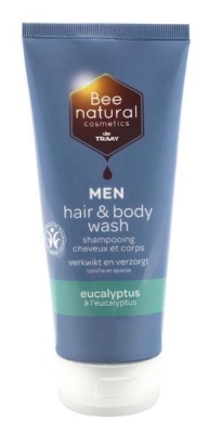 Foto van Traay hair & body wash men eucalyptus 200ml via drogist