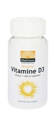 Mattisson absolute vitamine d3 25mcg / 1.000 iu 300tab  drogist