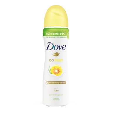 Foto van Dove deospray go fresh grapefruit lemongrass 75ml via drogist