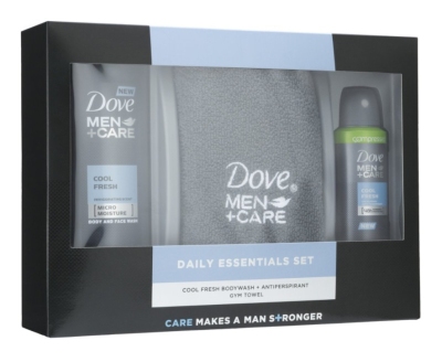 Foto van Dove geschenkset for men care cool handdoek 1 stuk via drogist