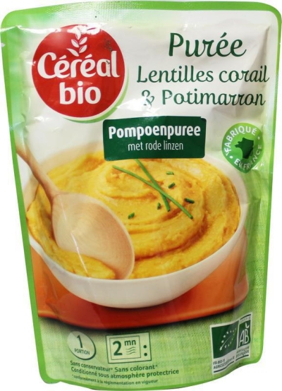 Foto van Cereal puree linzen pompoen 250g via drogist