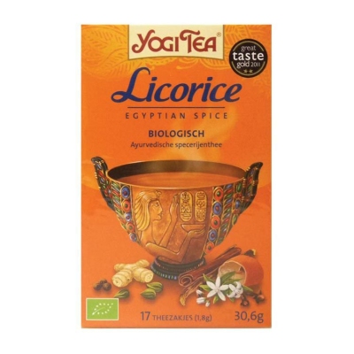 Foto van Yogi tea licorice egyptian 17st via drogist
