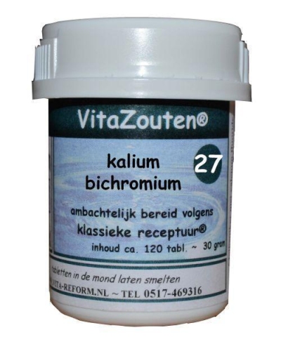 Foto van Vita reform van der snoek kalium bichromicum vitazout nr. 27 120tb via drogist