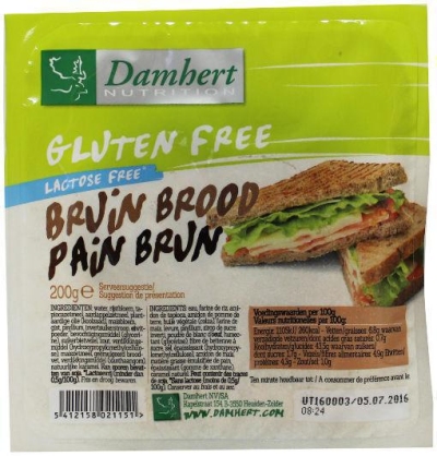 Damhert bruin brood 200g  drogist