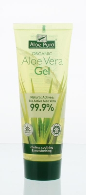 Foto van Aloe pura aloe vera gel organic original 100ml via drogist