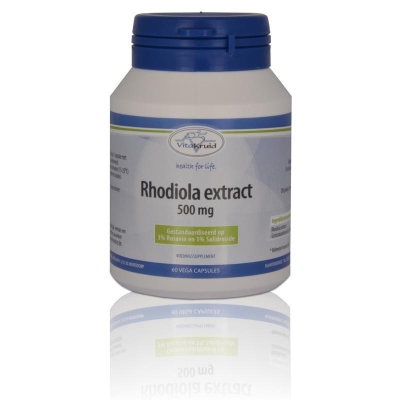 Foto van Vitakruid rhodiola extract 500 mg 60vc via drogist