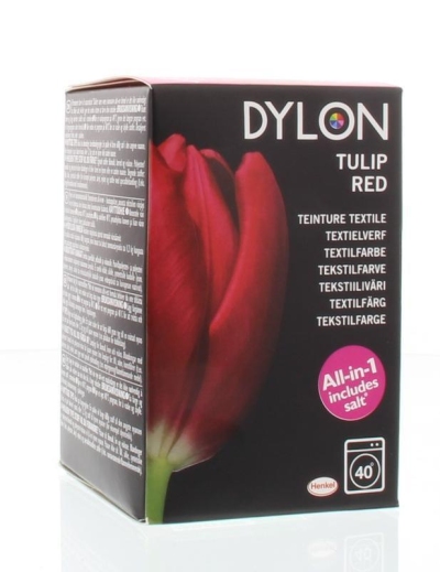 Foto van Dylon textielverf 36 tulip red 350g via drogist