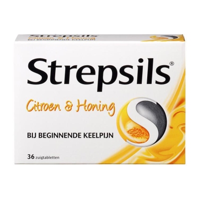 Foto van Strepsils citroen & honing 36st via drogist
