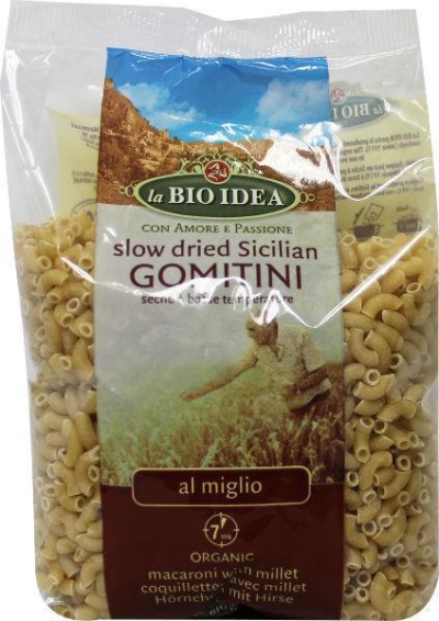 Foto van Bioidea macaroni gierst tarwe 500g via drogist