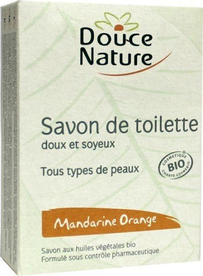 Foto van Douce nature toiletzeep mandarijn sinaasappel bio 100g via drogist