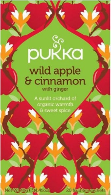 Foto van Pukka thee wild apple & cinnamon 20zk via drogist