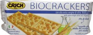 Foto van Crich crackers olijfolie zonder zout blauw 250g via drogist