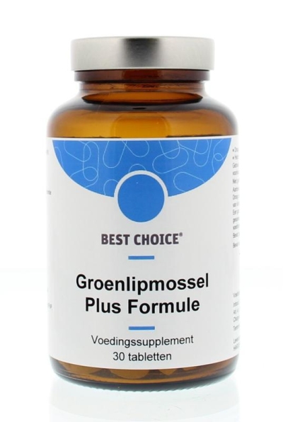 Foto van Best choice groenlipmossel plus formule 30tb via drogist