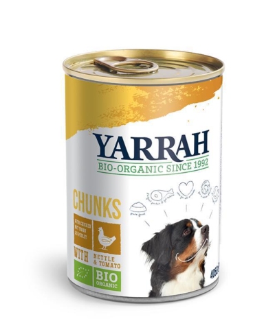 Yarrah hond brokjes kip in saus 405g  drogist