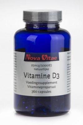 Foto van Nova vitae vitamine d3 1000iu 360cap via drogist