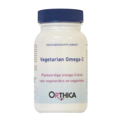 Foto van Orthica vegetarian omega-3 60sft via drogist