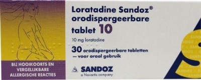 Foto van Sandoz loratadine 10 mg orotaat 30tb via drogist