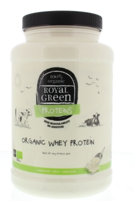 Royal green whey protein organic 600g  drogist