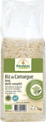 Foto van Primeal halfvolkoren langgraan rijst camargue 1000g via drogist