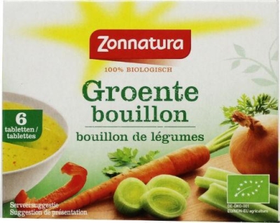 Foto van Zonnatura groentebouillon tablet 11 gram 6x11g via drogist