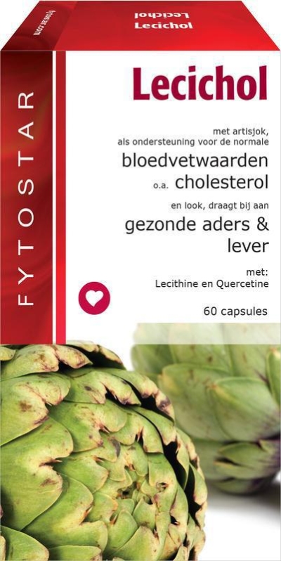Foto van Fytostar lecichol forte cholesterol 60cap via drogist