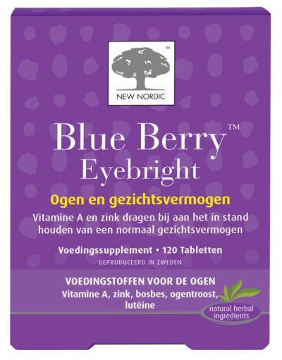 New nordic blue berry eyebright 120tab  drogist