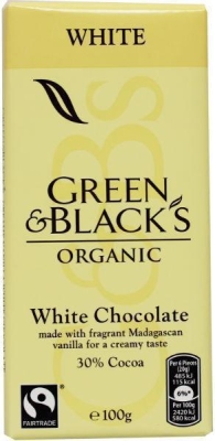 Foto van Green & black's chocolade wit 100g via drogist