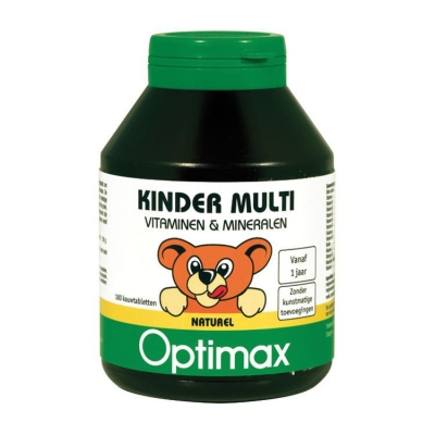Optimax kinder multivit naturel 180kt  drogist