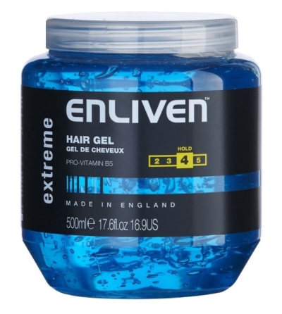 Foto van Enliven for men hairgel extreme blue 500ml via drogist