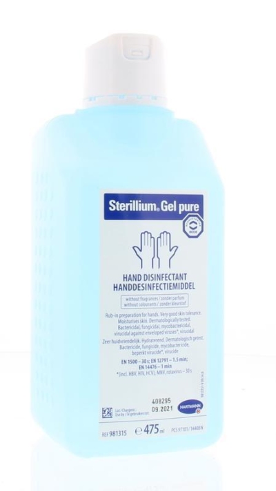 Foto van Sterillium gel pure 475ml via drogist