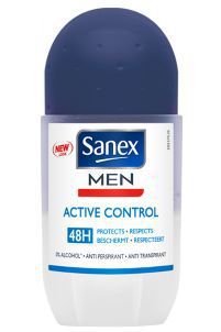 Foto van Sanex deoroller active control for men 50ml via drogist