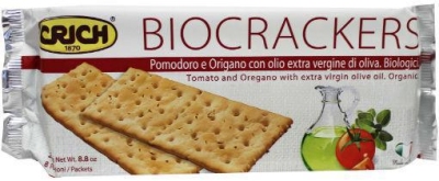 Foto van Crich crackers tomaat oregano groen 250g via drogist