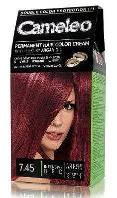 Foto van Cameleo haarkleuring permanente creme kleuring intensief roos 7.45 1 stuk via drogist