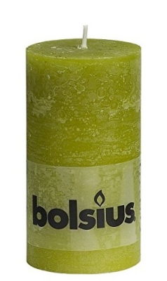 Foto van Bolsius stompkaars groen 6 x 1 stuk via drogist