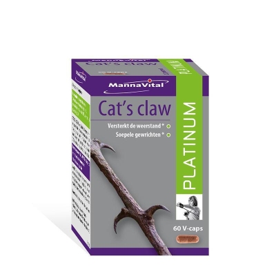 Mannavital cats claw platinum 60cap  drogist