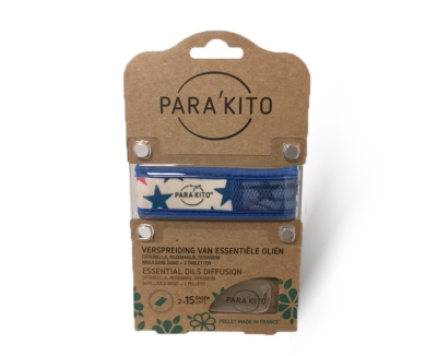 Parakito armband design blauw met 2 tabletten 1st  drogist